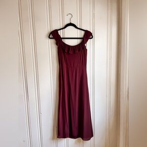 Reformation Colette Dress Plum Size 10
